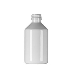 250ml White PET Pharma Veral, 28mm ROPP Neck